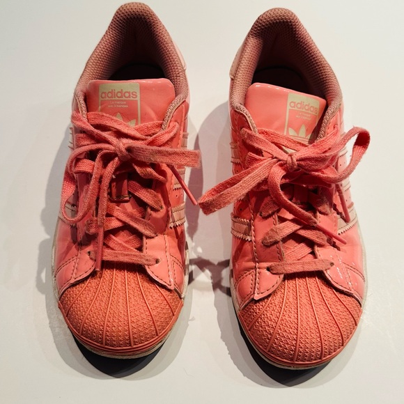 Adidas x Toy Story Pink Patent SuperStar Hamm Youth Size